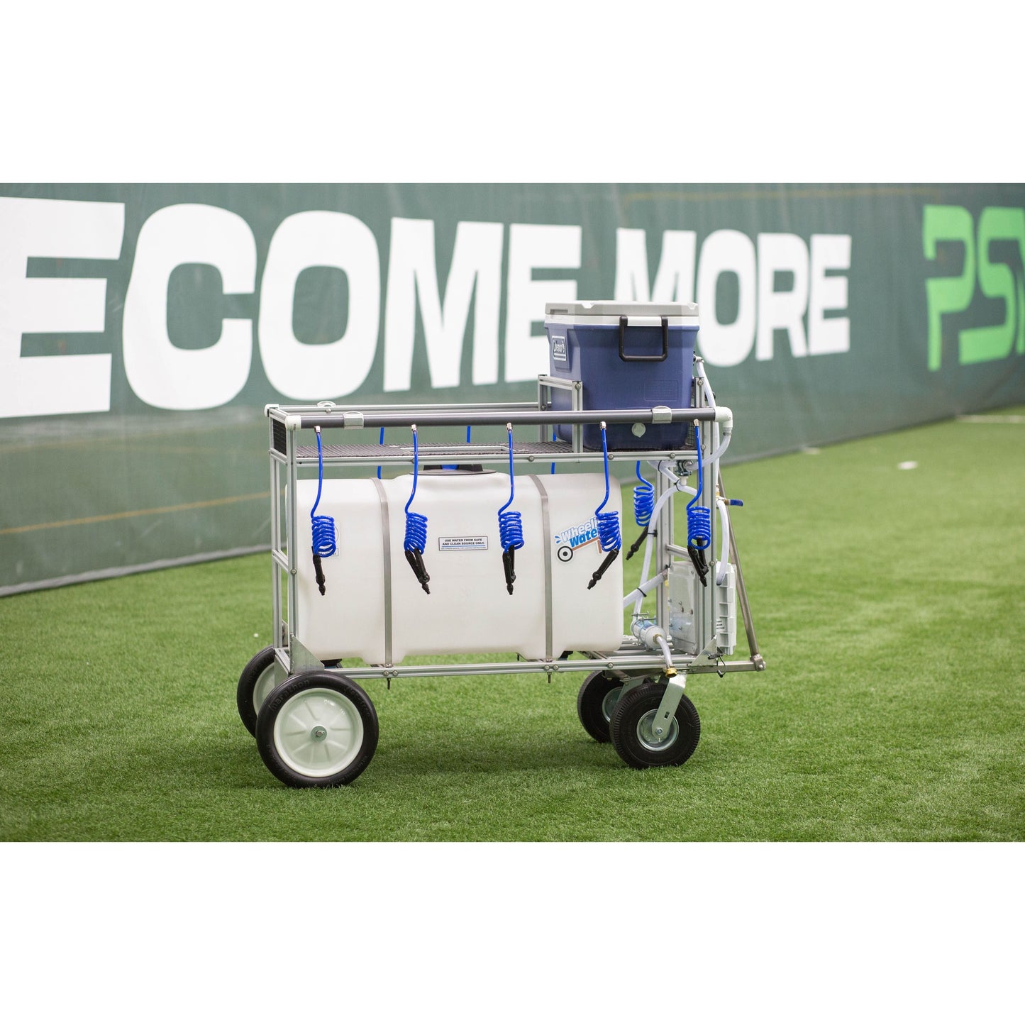 Wheelin Water WTH50 Team Manager (50 GALLON) Water Hydration Cart