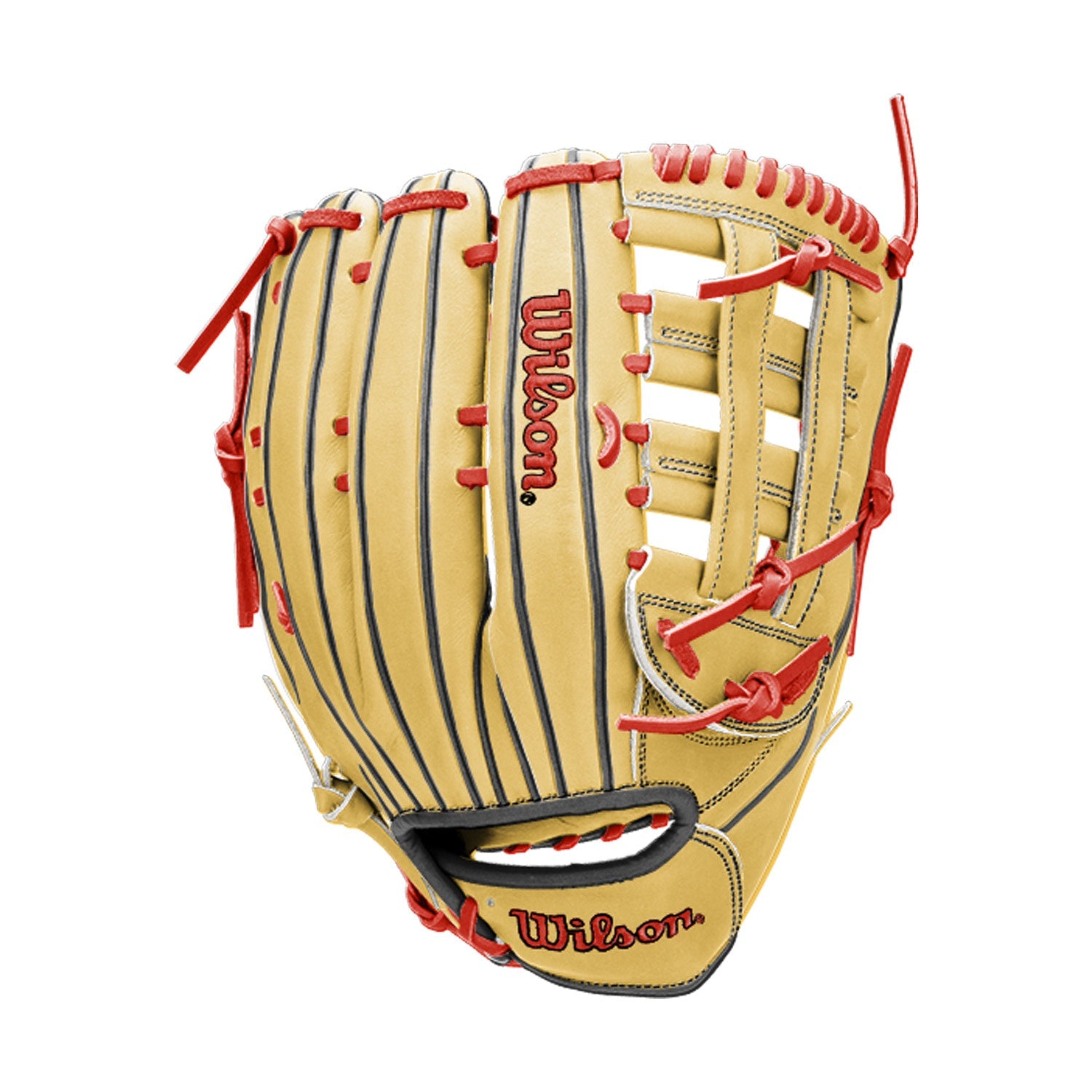 Wilson A1000 H12 13.5" Blonde/Red Slowpitch Glove