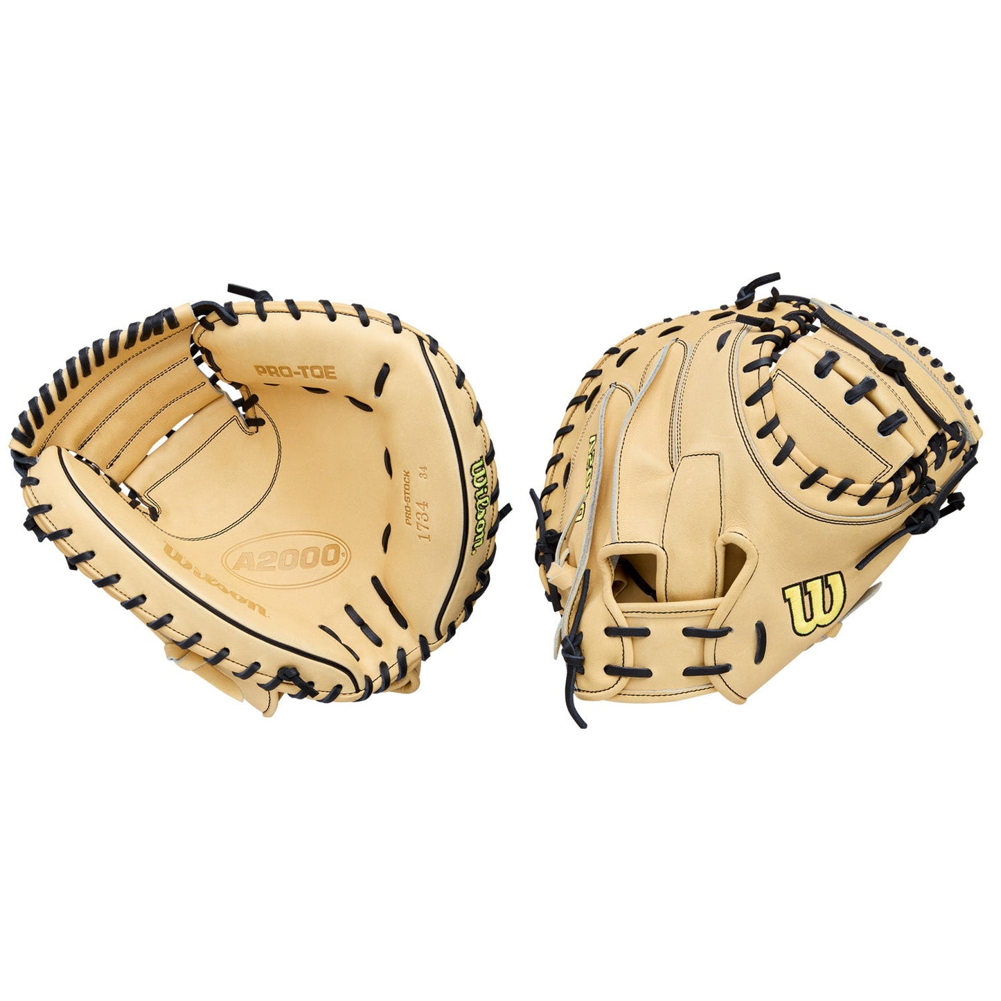 Wilson A2000 Classic 1734 Blonde/Black 34” Catcher’s Mitt